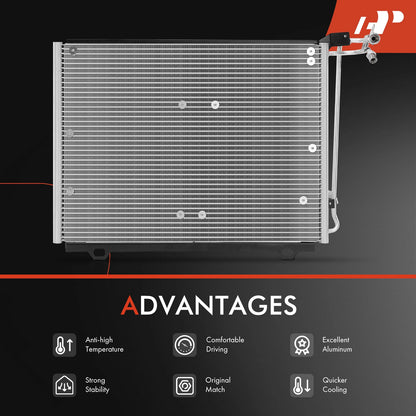 A/C Condenser for Mercedes-Benz W202 C-Class (1994–2000)