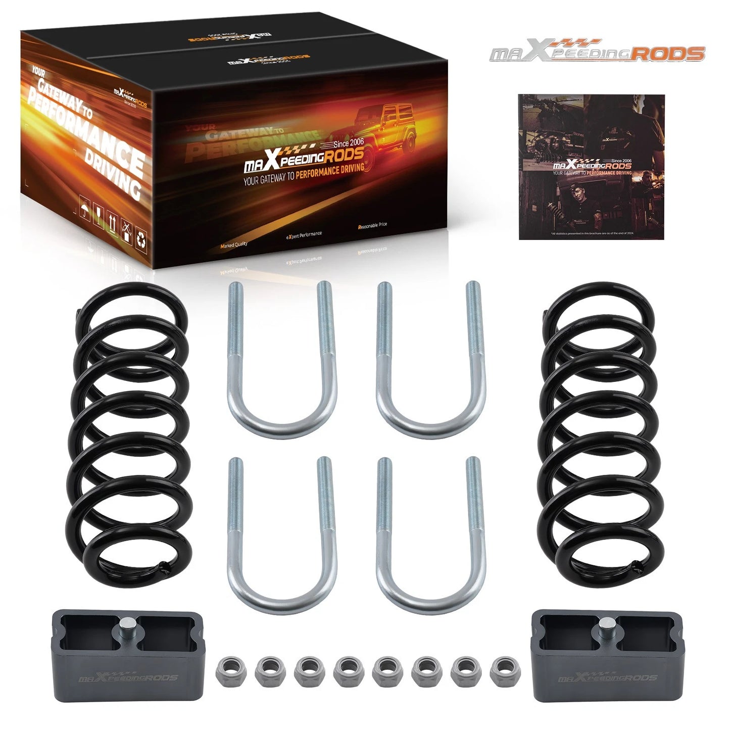 Lowering Springs for GMC Canyon and Chevy Colorado 2004–2012 2WD Front Rear