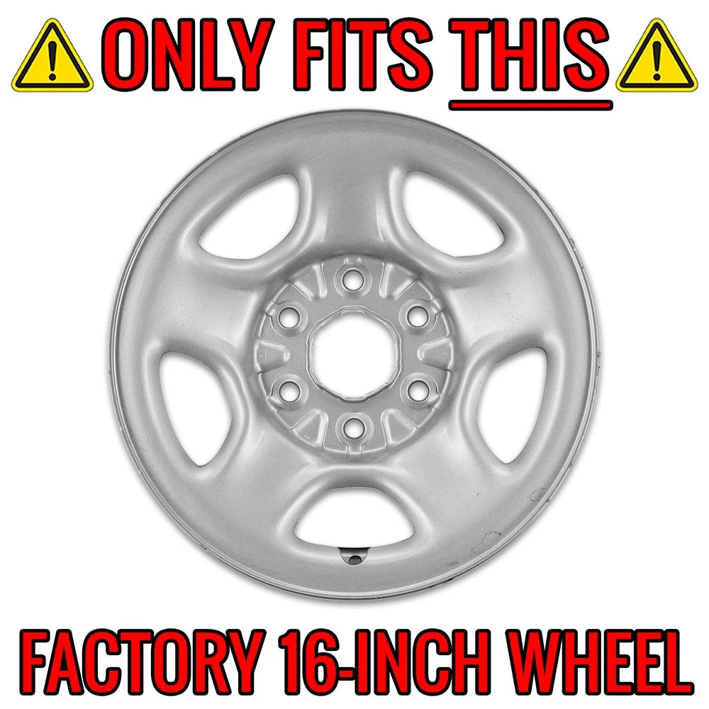 Chrome Wheel Skins Set of 4 for 2001-2006 GMC Yukon (16 Inch)