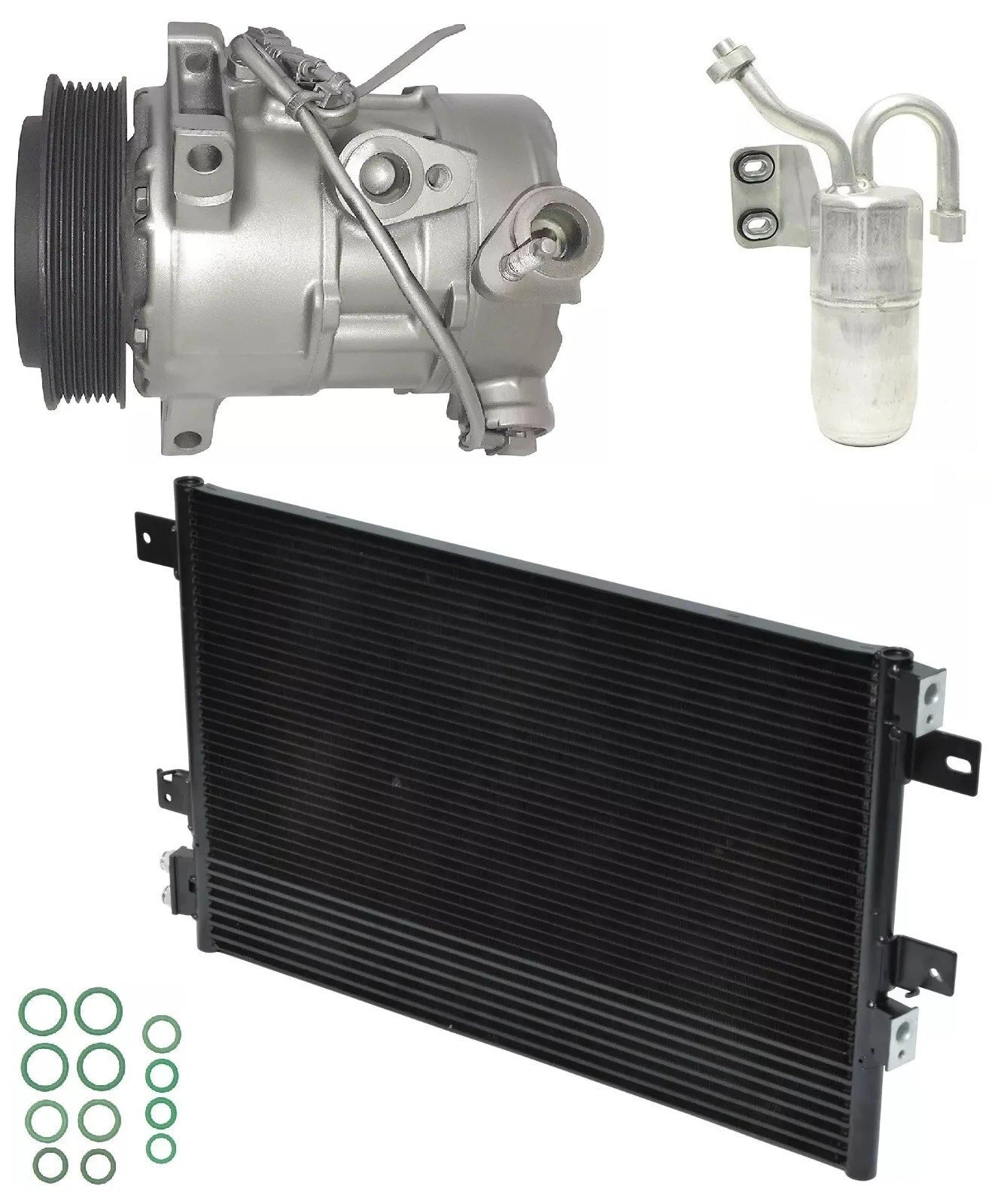 AC Compressor Kit With Condenser for Dodge Caliber 2.4L (2007–2010)