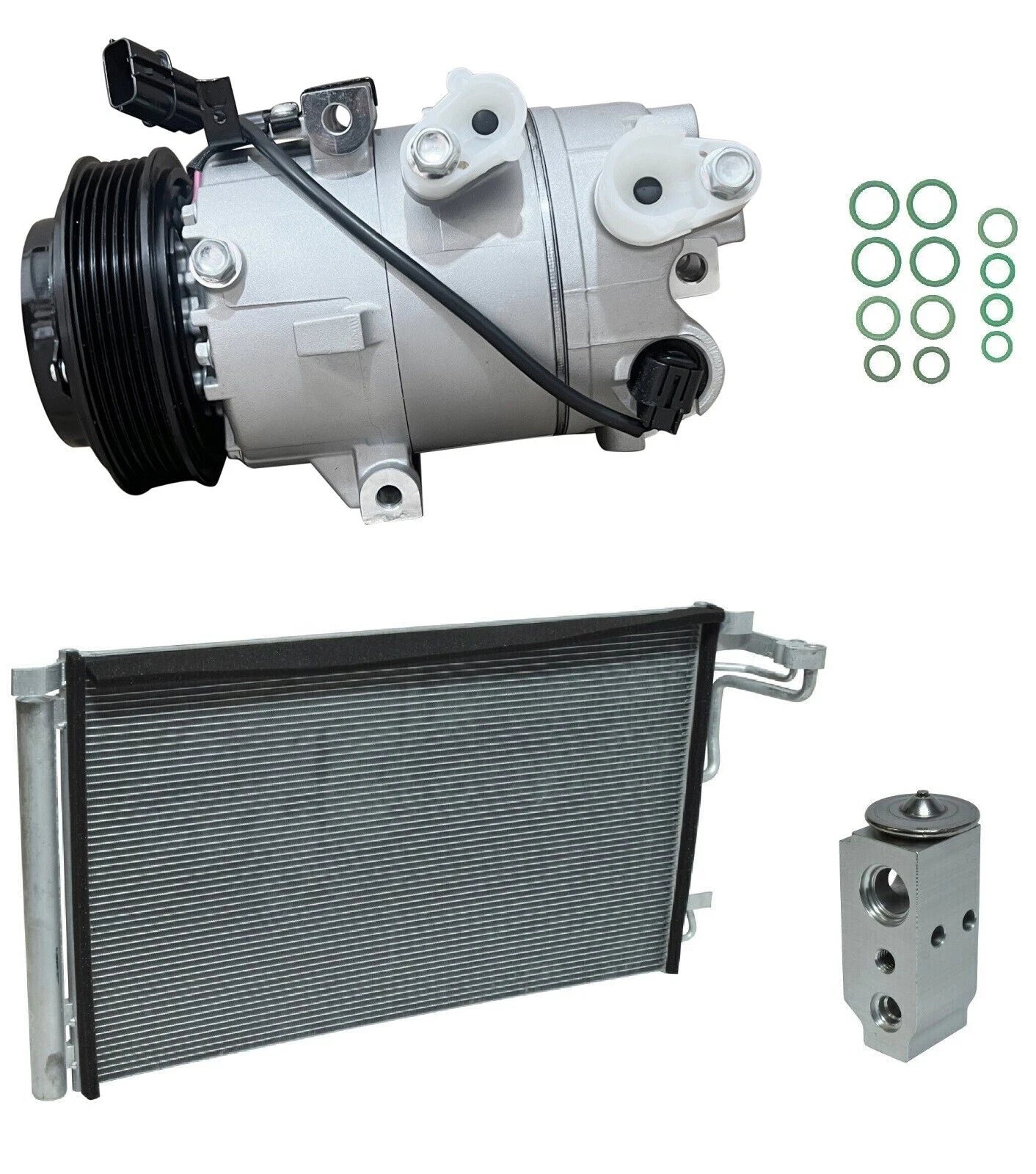 AC Compressor Kit with Condenser for Kia Forte 2.0L (2021–2021)