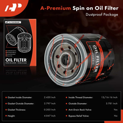 12x Engine Oil Filter for Jeep Cherokee (1974–1975, 1980–1982)