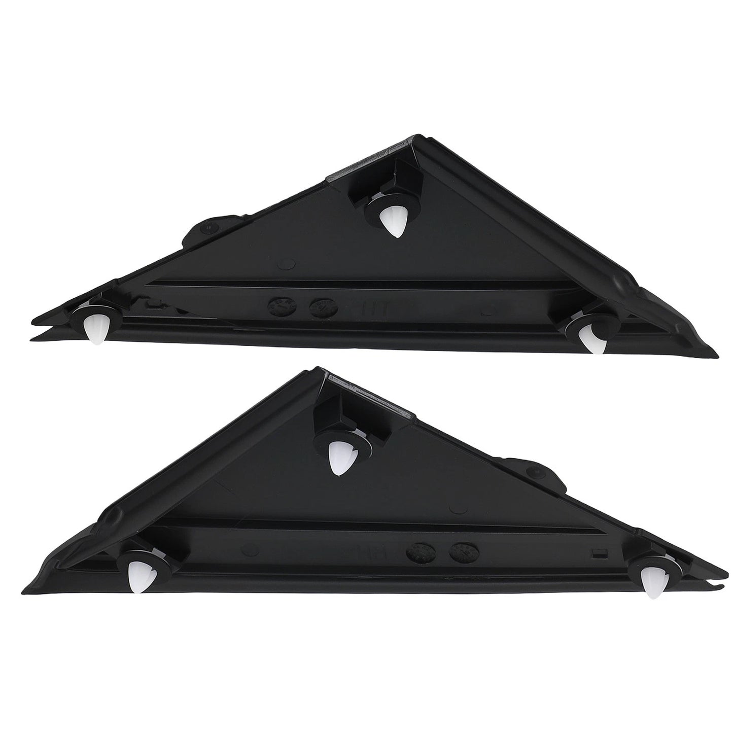 Left Right Side Mirror Flag Applique for Fiat 500 (2012–2019) Black