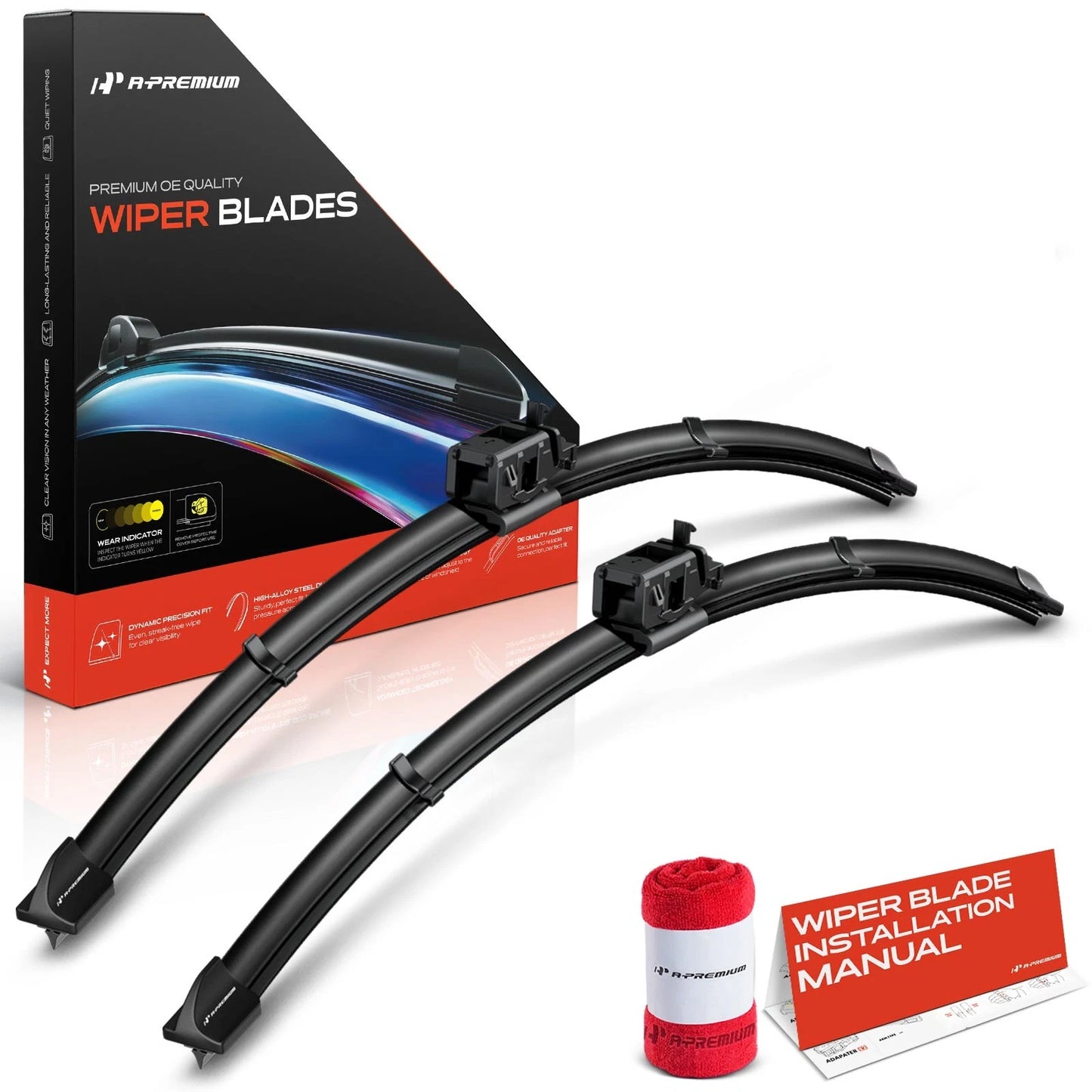 2x Front Windshield Wiper Blades for Mercedes CLS450 CLS53 AMG (2019–2023)