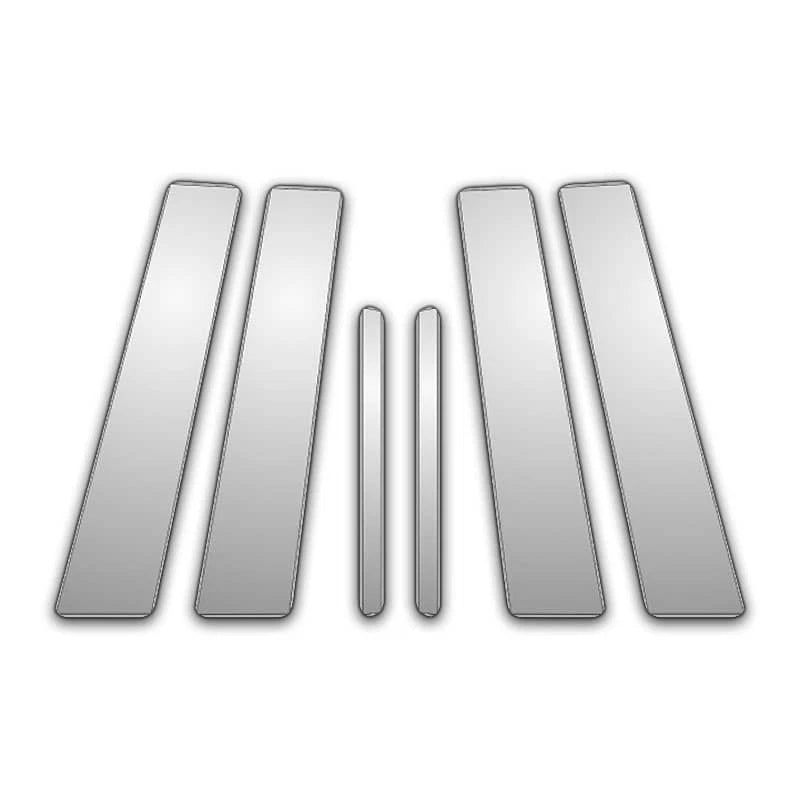 6Pc Chrome Pillar Post Covers for 09-17 Volkswagen Tiguan - P7225