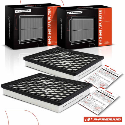 2X Engine Air Filter for Chevrolet Malibu, Impala, Buick LaCrosse, Regal 