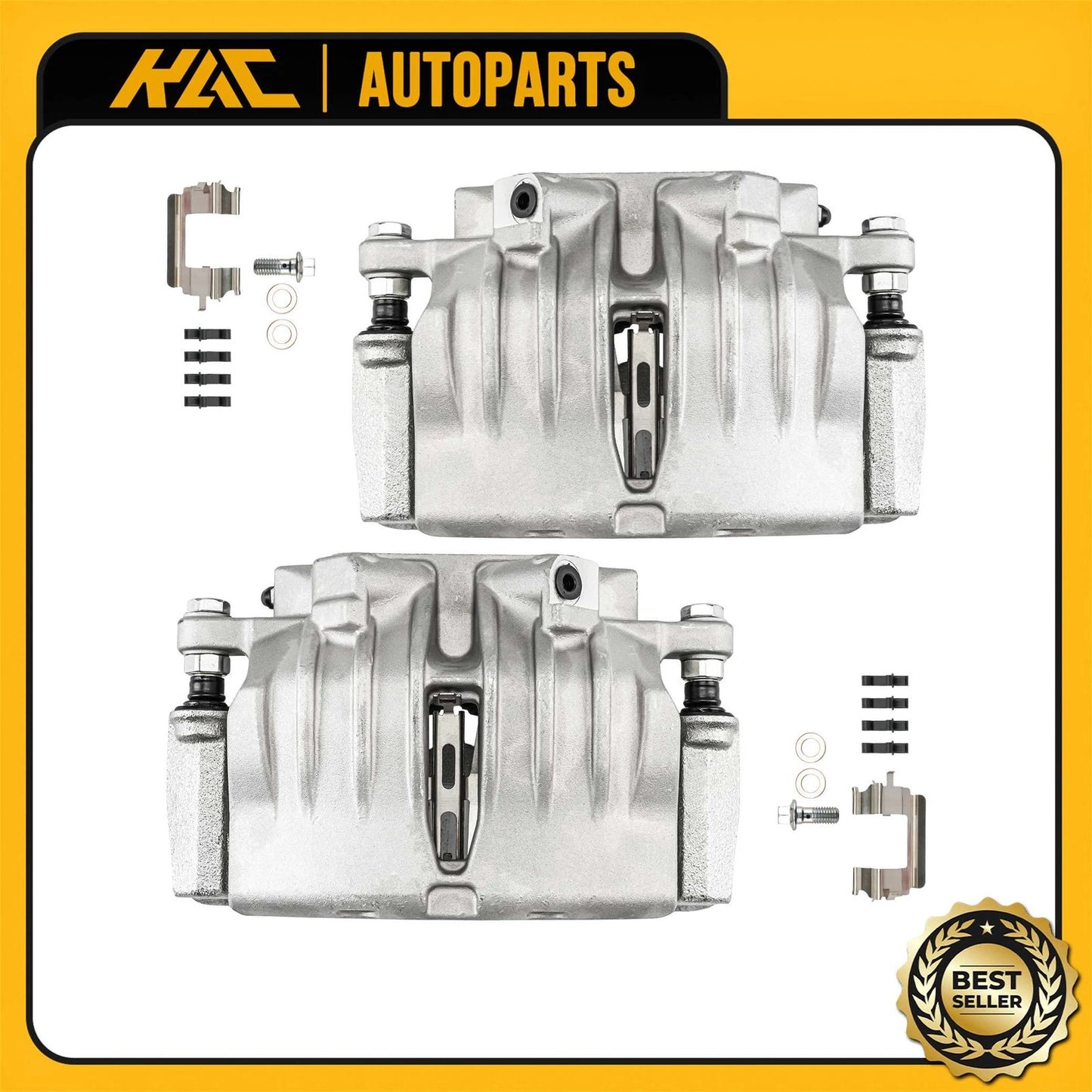 2x Front Brake Caliper with Bracket for Chevrolet Trailblazer (2002–2009)