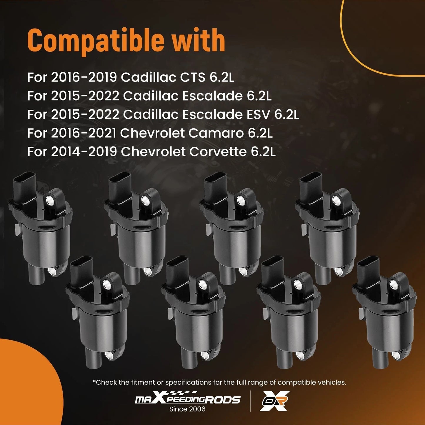 Ignition Coil Pack for Chevrolet GMC Cadillac 4.3L 5.3L 6.2L (2014–2022)