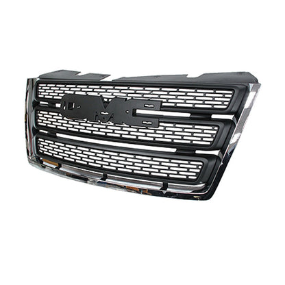 Replacement Black Chrome/Matte Plastic Front Grille For 2010-2015 GMC Terrain