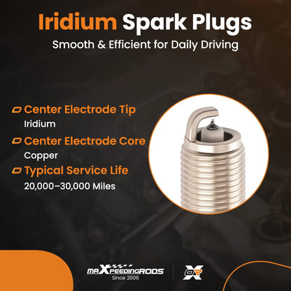 Iridium Spark Plugs for Cadillac Escalade (2015–2023) ILTR5E11 Set of Eight