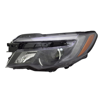 Driver Halogen Headlight Assembly w/LED Daytime Running Lights w/Auto On/Off