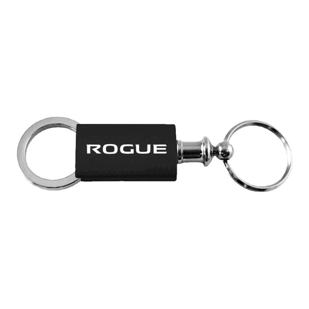 Black Anodized Aluminum Valet Keychain - Officially Licensed for Nissan Rogue