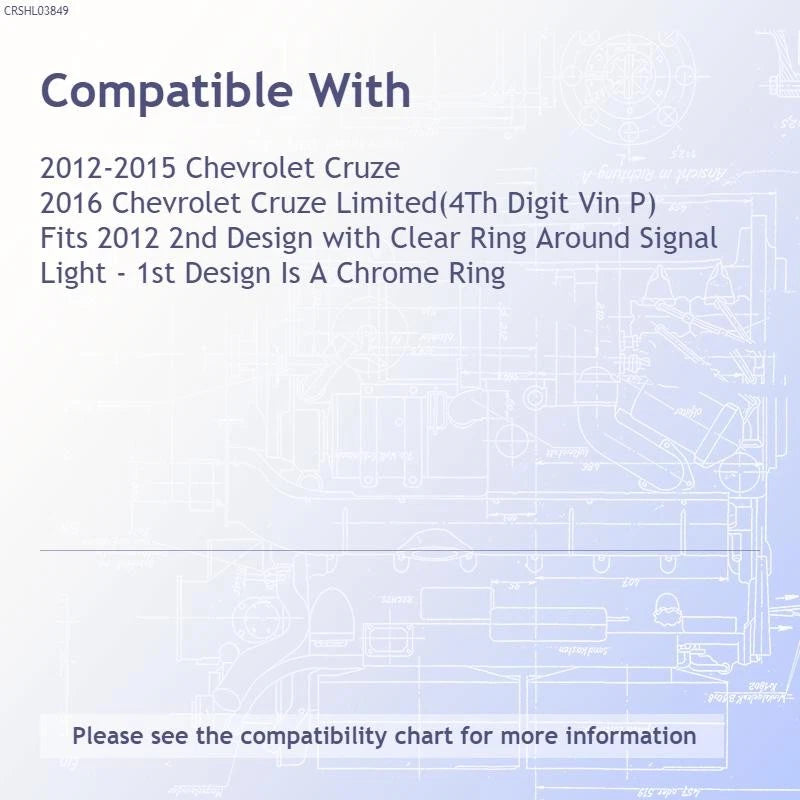 Head Light Assembly Driver Side OE Replacement for See Compatibility Chart (2005–2015)