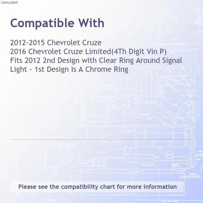 Head Light Assembly Driver Side OE Replacement for See Compatibility Chart (2005–2015)