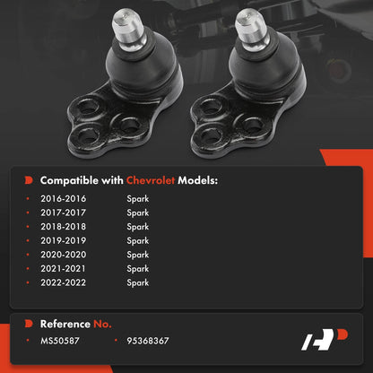 2X Front Lower Side Ball Joint for Chevrolet Spark (2016–2022)