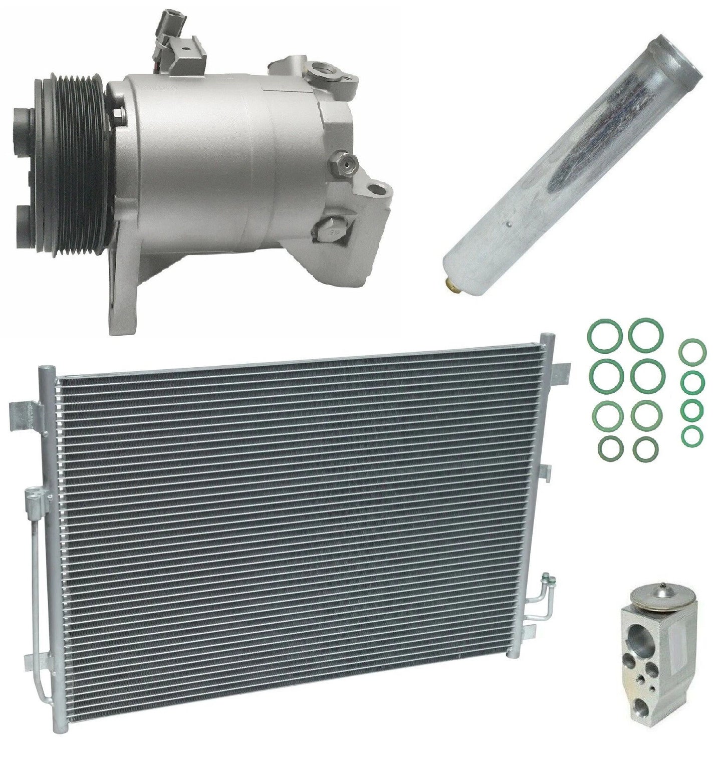 AC Compressor Kit With Condenser Replacement for Nissan Quest (2016–2020)
