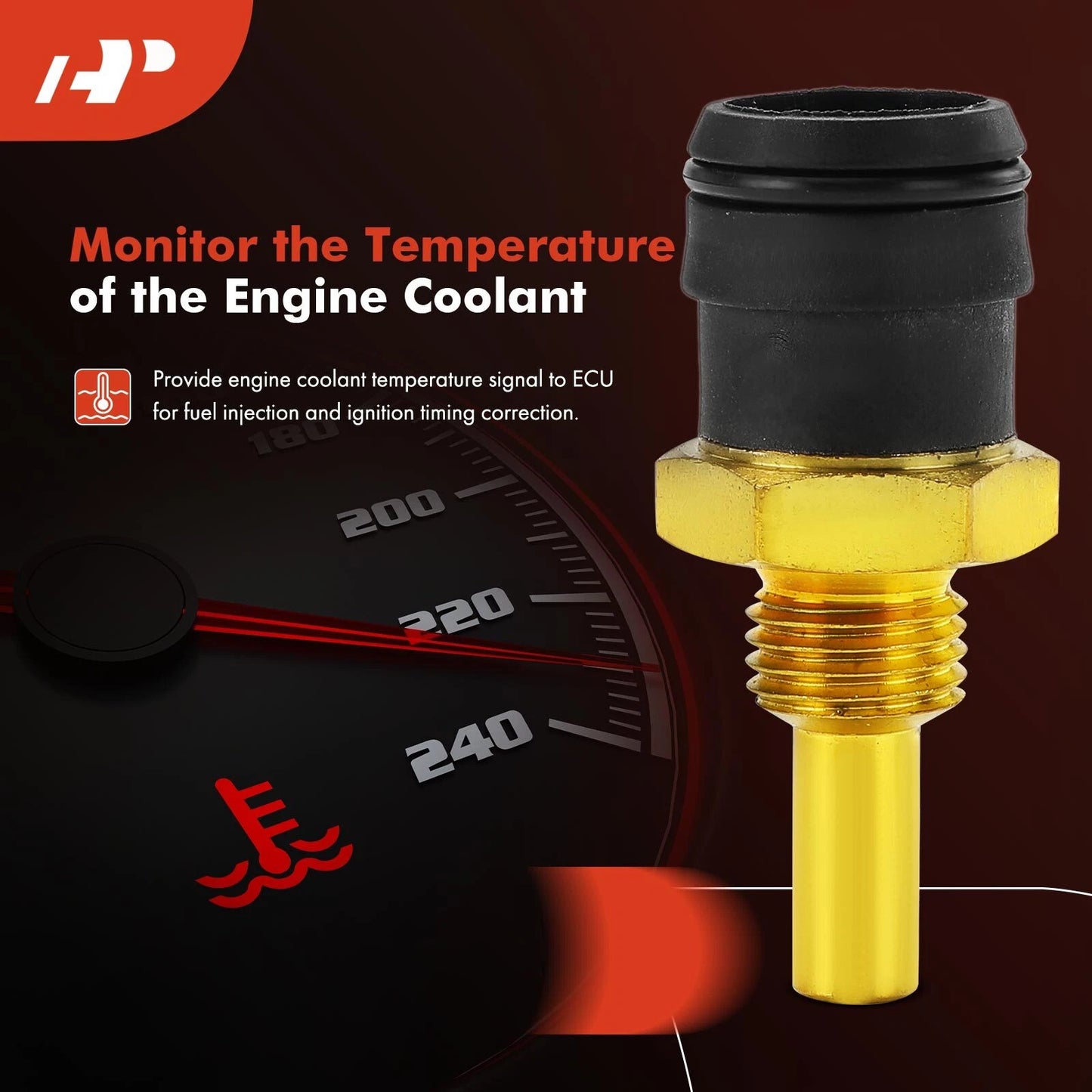Coolant Temperature Sensor for Mercedes-Benz C220 C280 SL320 (1994–2000)
