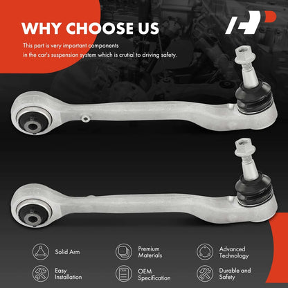 2X Front Lower Rearward Control Arm with Ball Joint for Chevrolet
