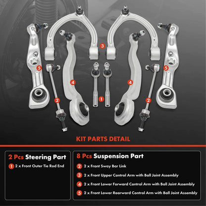 10x Front Control Arm with Ball Joint for Mercedes-Benz