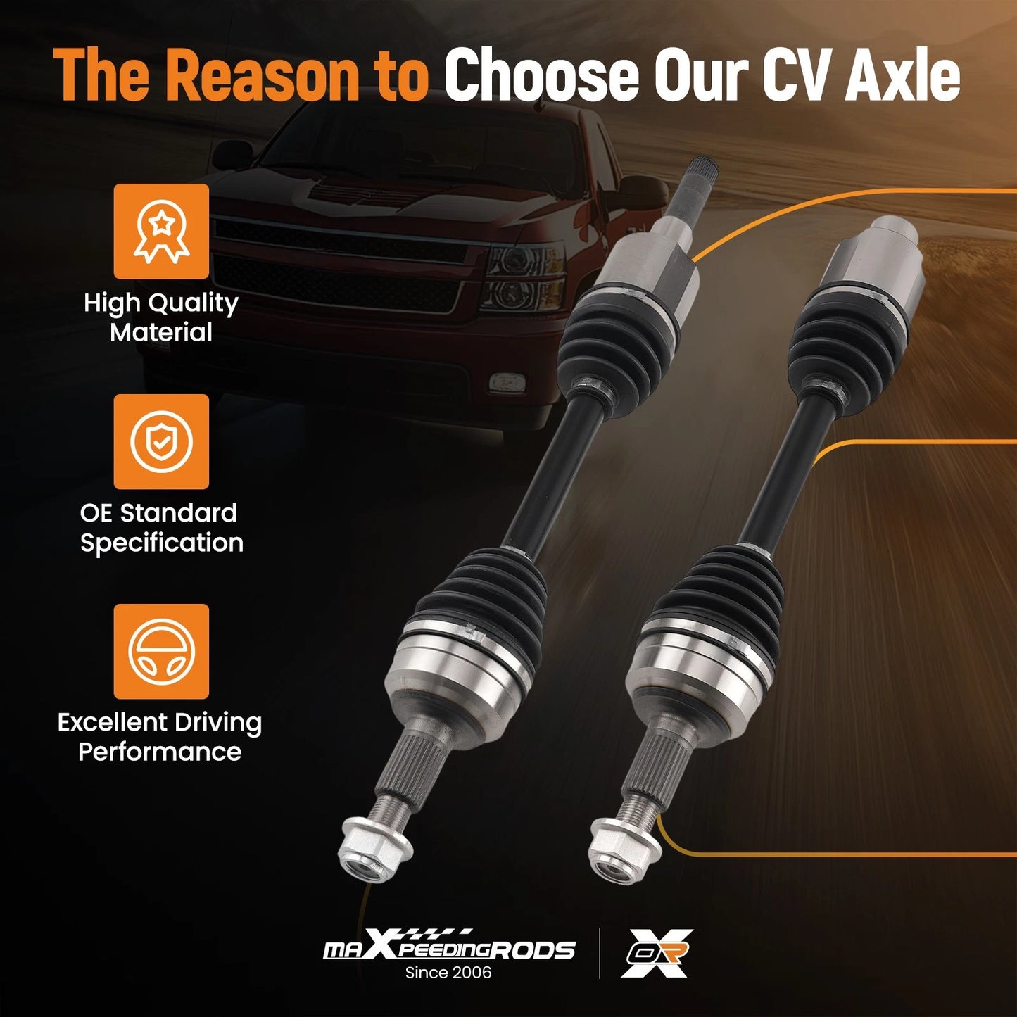 Front CV Axle Shafts for Chevrolet Equinox GMC Terrain (2010–2017)