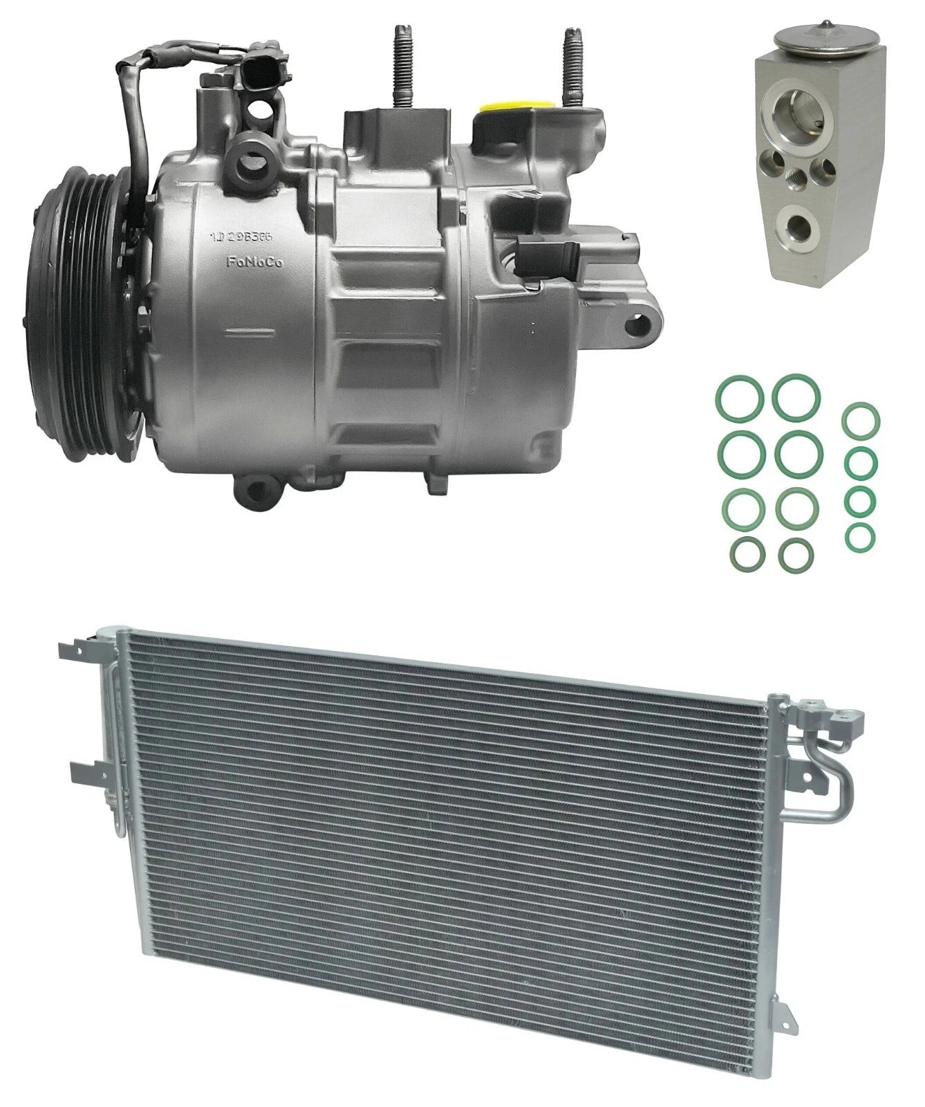 AC Compressor Kit W Condenser for Ford Escape 2.0L (2018–2018)