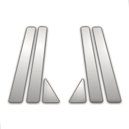 6Pc Chrome Pillar Post Covers for Kia Spectra (2004–2009)