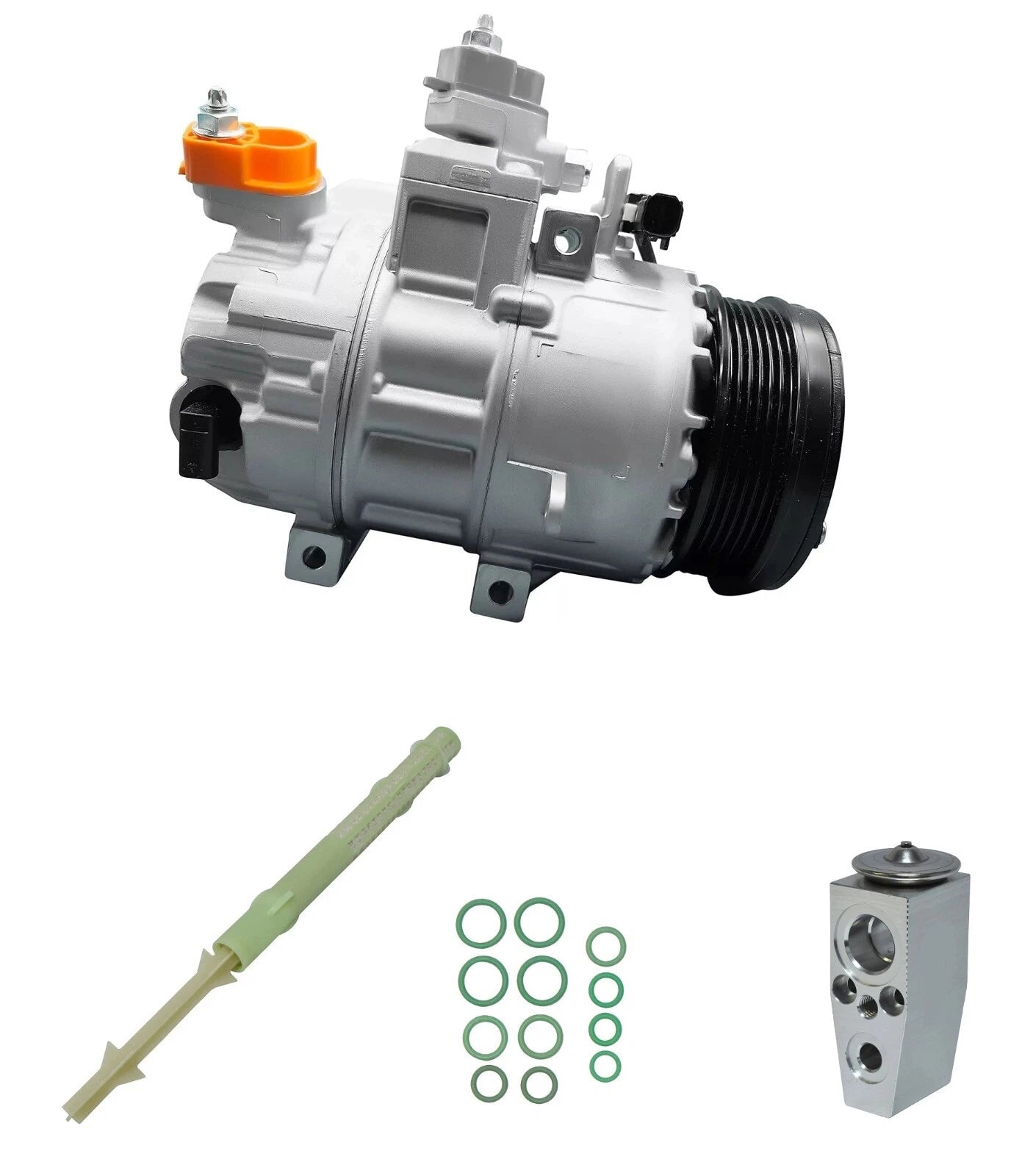 AC Compressor Kit Replacement for Ford F-550 Super Duty 7.3L V8 (2022–2022)