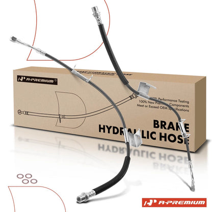 2X Front Brake Hydraulic Hose for Chevy Silverado 1500 GMC Sierra 1500 (2007–2018)