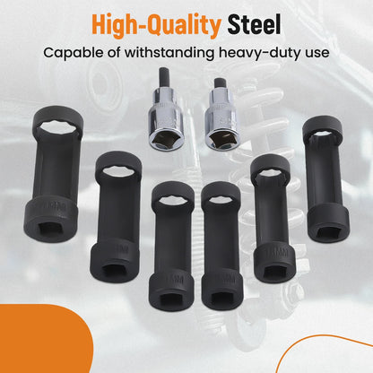 8PC Strut Nut Socket Set for 18-24mm 1/2" Drive Universal