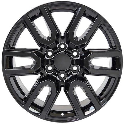 20 Inch Gloss Black Wheel Replacement for GMC Sierra 1500 (1999–2023)