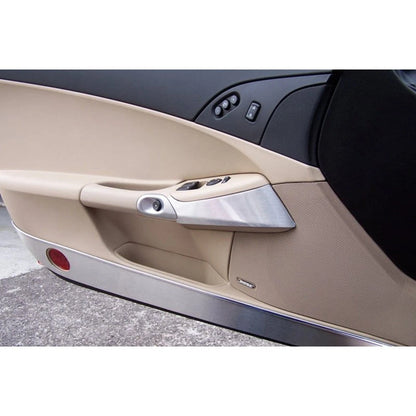 2pc Brushed Stainless Steel Knee Guard for Chevrolet Corvette C6 (2005–2013)