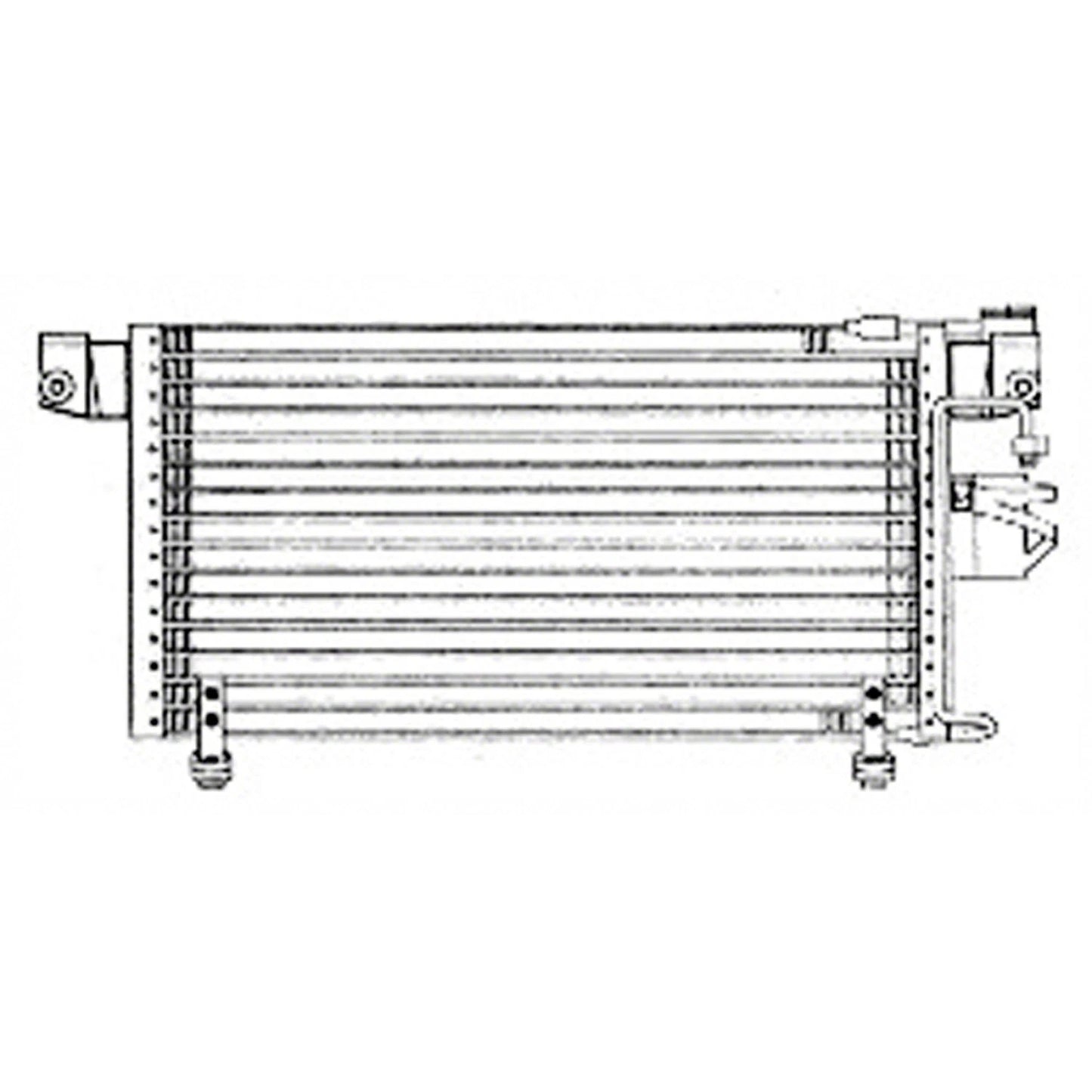 Replacement A/C Condenser Repair Part For 1998-2001 Honda Passport