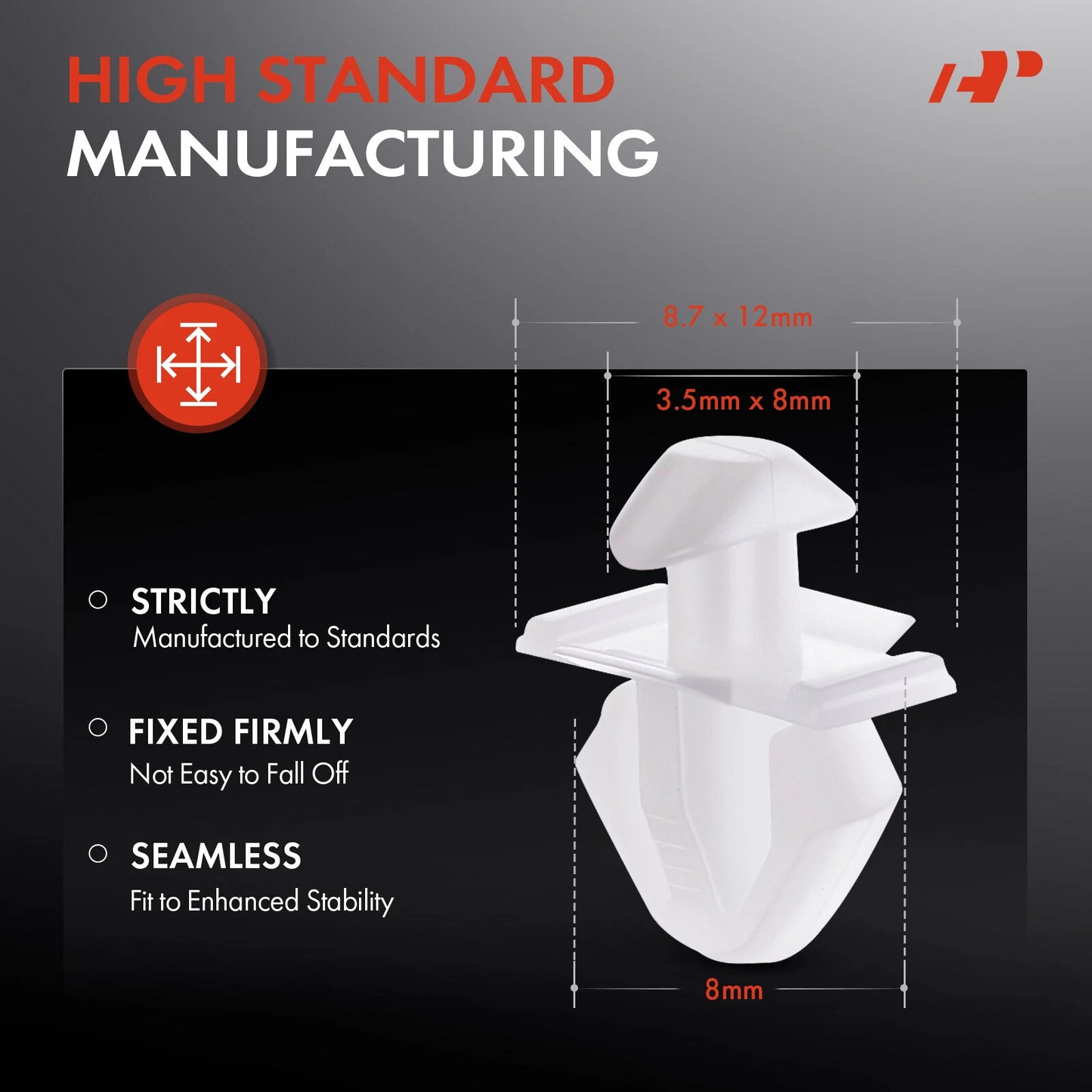 20Pcs Nylon Door & Rocker Panel Moulding Retainer Clip for Buick