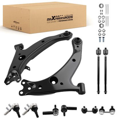 Front Lower Control Arms and Tie Rods for Chevy Prizm (1998–2002)