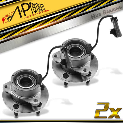 2X Front Wheel Hub & Bearing Assembly with ABS for Chevy HHR (2006–2011)