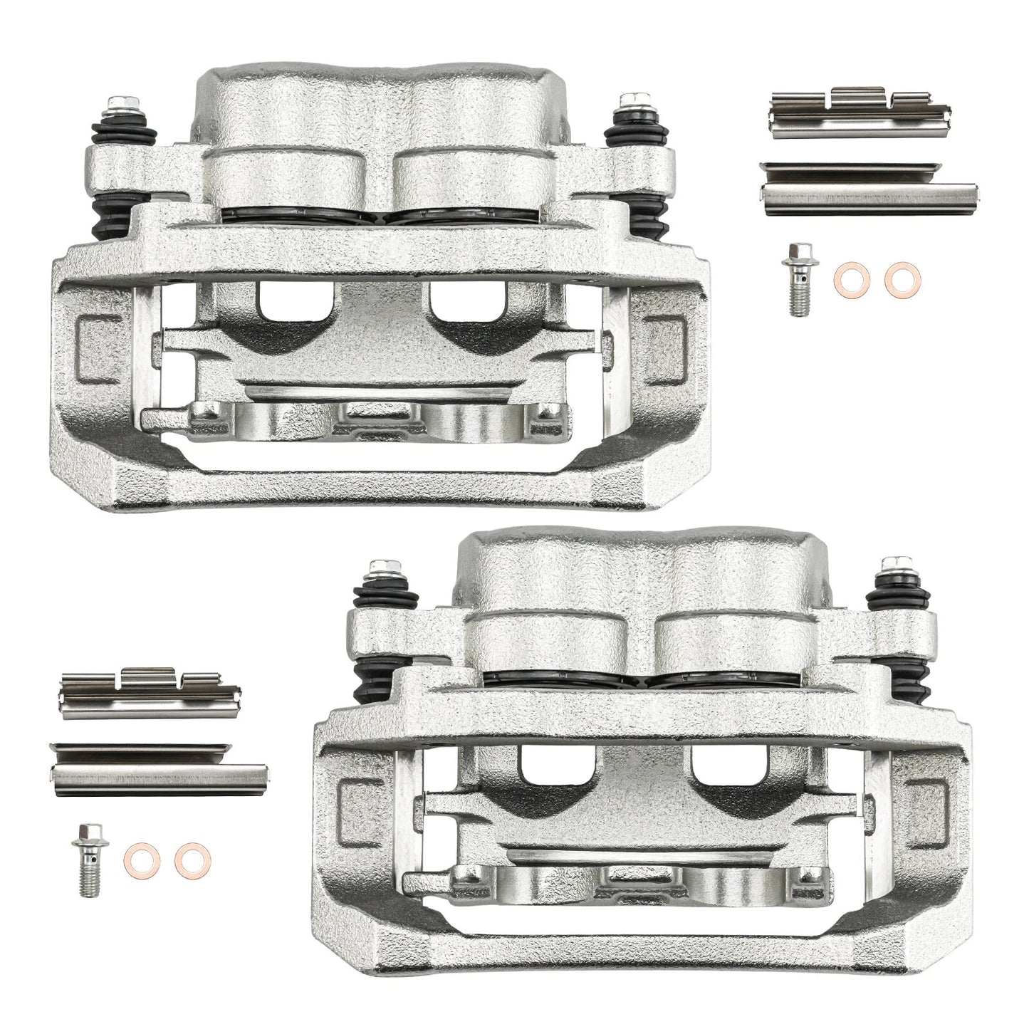 2x Front Brake Caliper w/ Bracket for Dodge Durango (2004–2006) & Ram 1500 (2004–2006)
