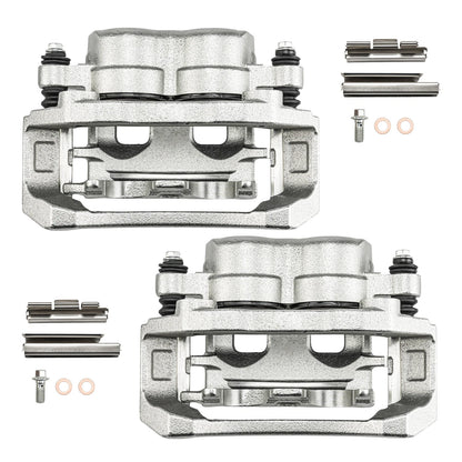 2x Front Brake Caliper w/ Bracket for Dodge Durango (2004–2006) & Ram 1500 (2004–2006)