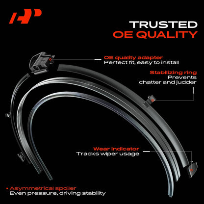 2X 20" Windshield Wiper Blades for Mercedes-Benz AMG GT (2016–2023)