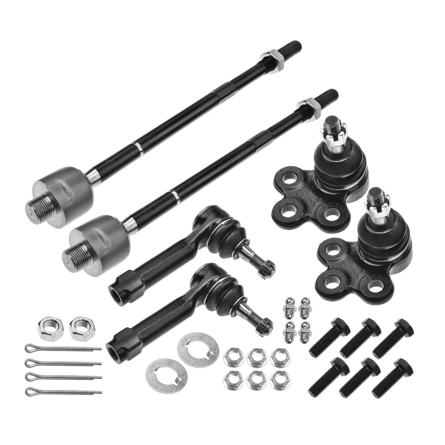 6x Front Inner Outer Tie Rod Ends & Ball Joints for Chevy Olds Pontiac