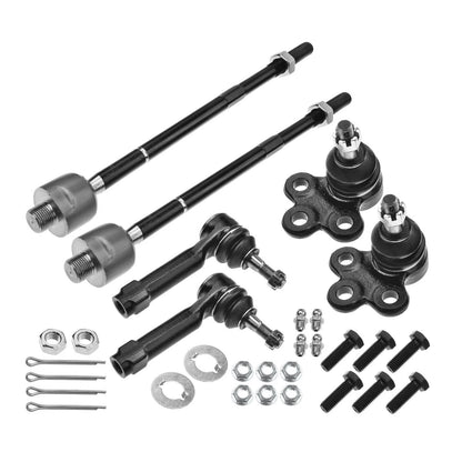 6x Front Inner Outer Tie Rod Ends & Ball Joints for Chevy Olds Pontiac