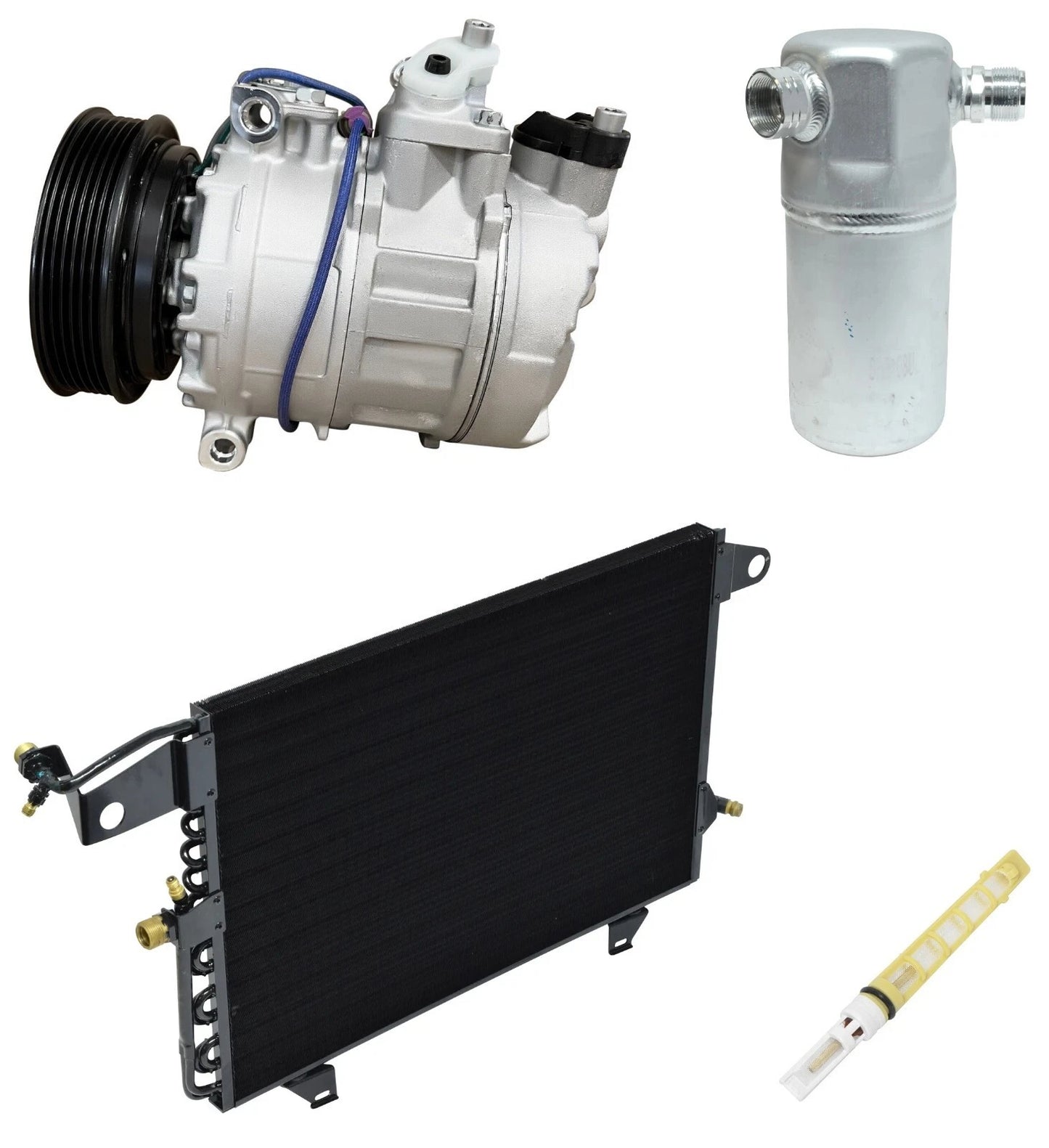 AC Compressor Kit with Condenser for Audi A6 Quattro 2.8L (1997–1998)