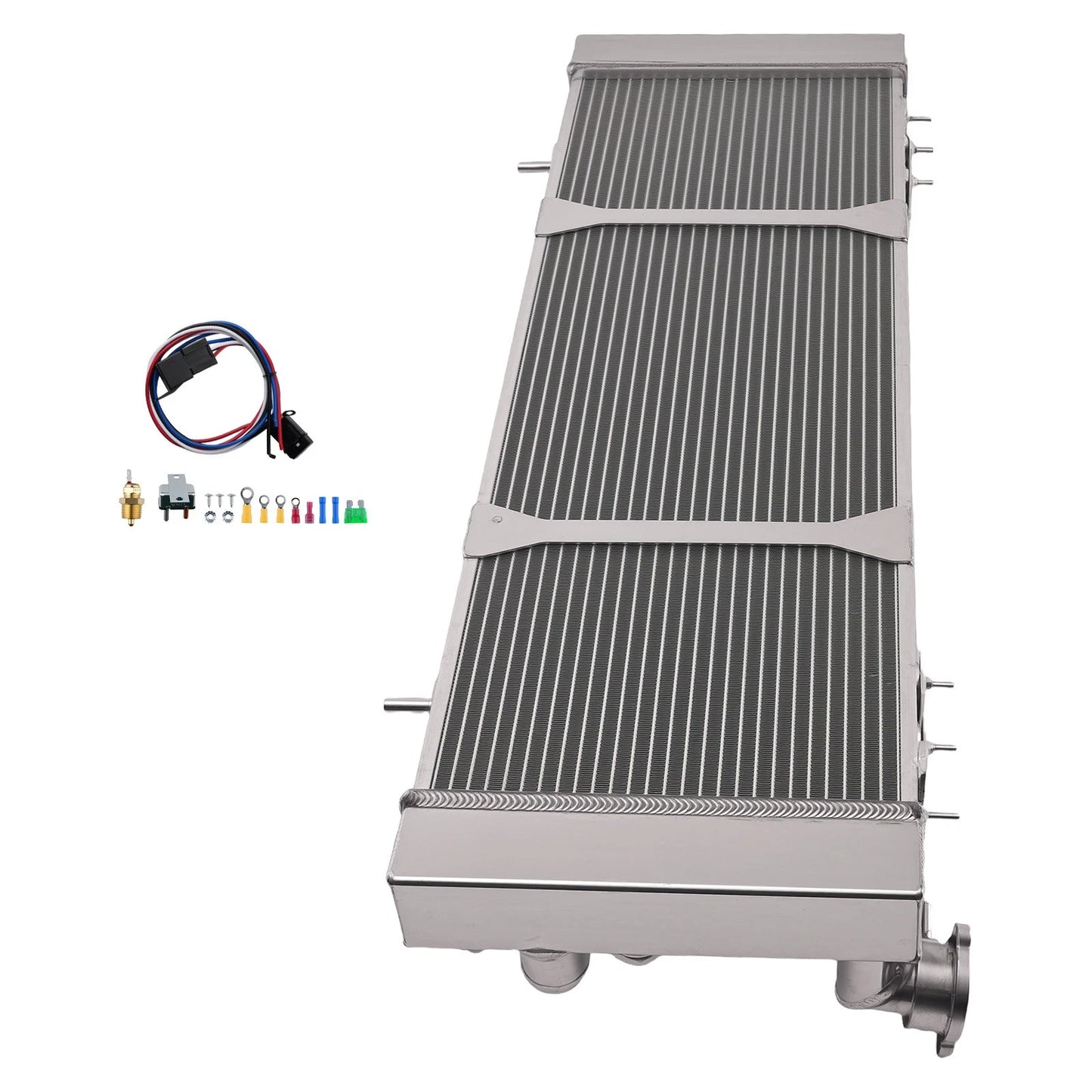 Cooling Radiator Shroud Fan Aluminum for Jeep Cherokee XJ (1991–2001)