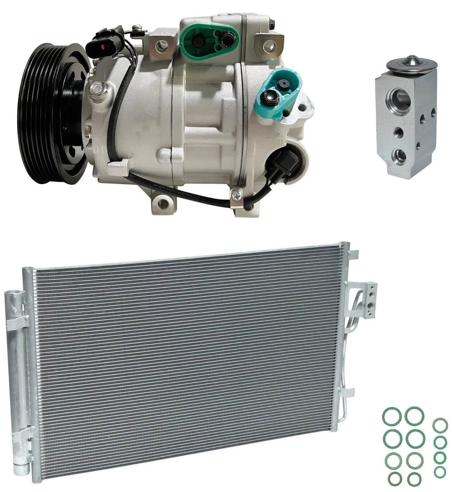 AC Compressor Kit With Condenser for Kia Sorento 2.4L (2014–2015)