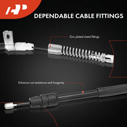 2Pcs Rear Parking Brake Cable for GMC Sierra 2500 HD (2007–2014)