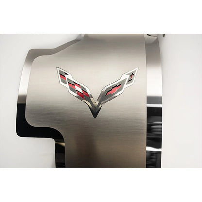 Alternator Cover Replacement with Green Carbon Fiber Inlay for 2014-2019 Corvette
