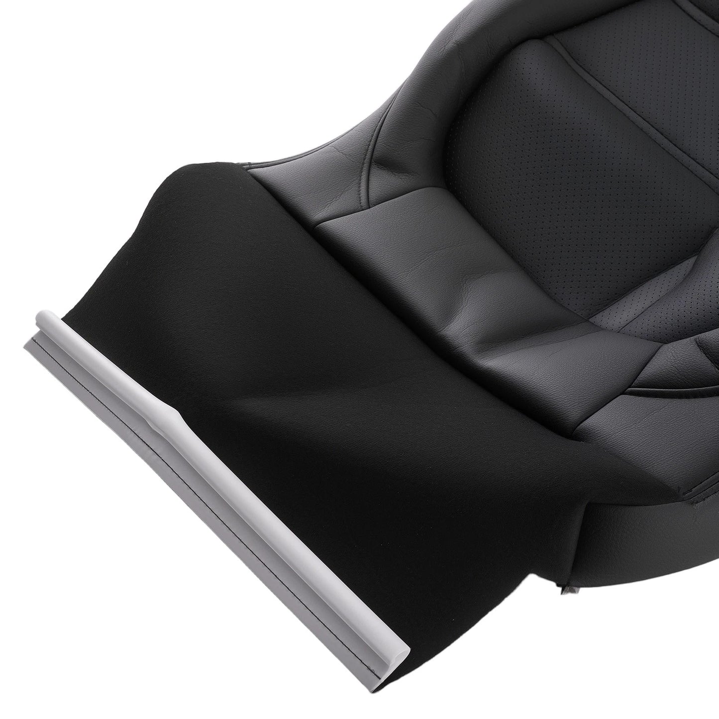 Black Leather Driver Seat Cover for VW Passat Highline (2012–2020)