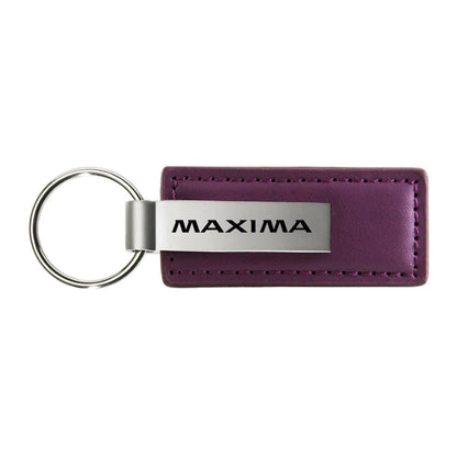 Purple Leather Keychain - Officially Licensed for Nissan Maxima