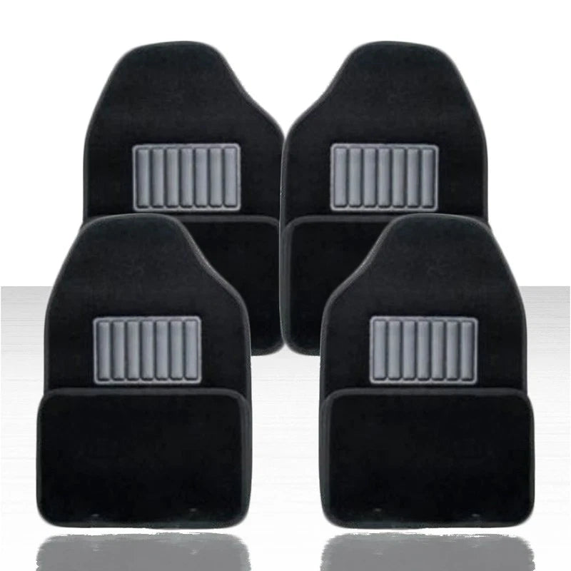 Black Carpet Car 4 pc Front Rear Floor Mat Mats for Chevy - VIEX001