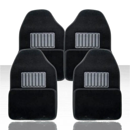 Black Carpet Car 4 pc Front Rear Floor Mat Mats for Chevy - VIEX001