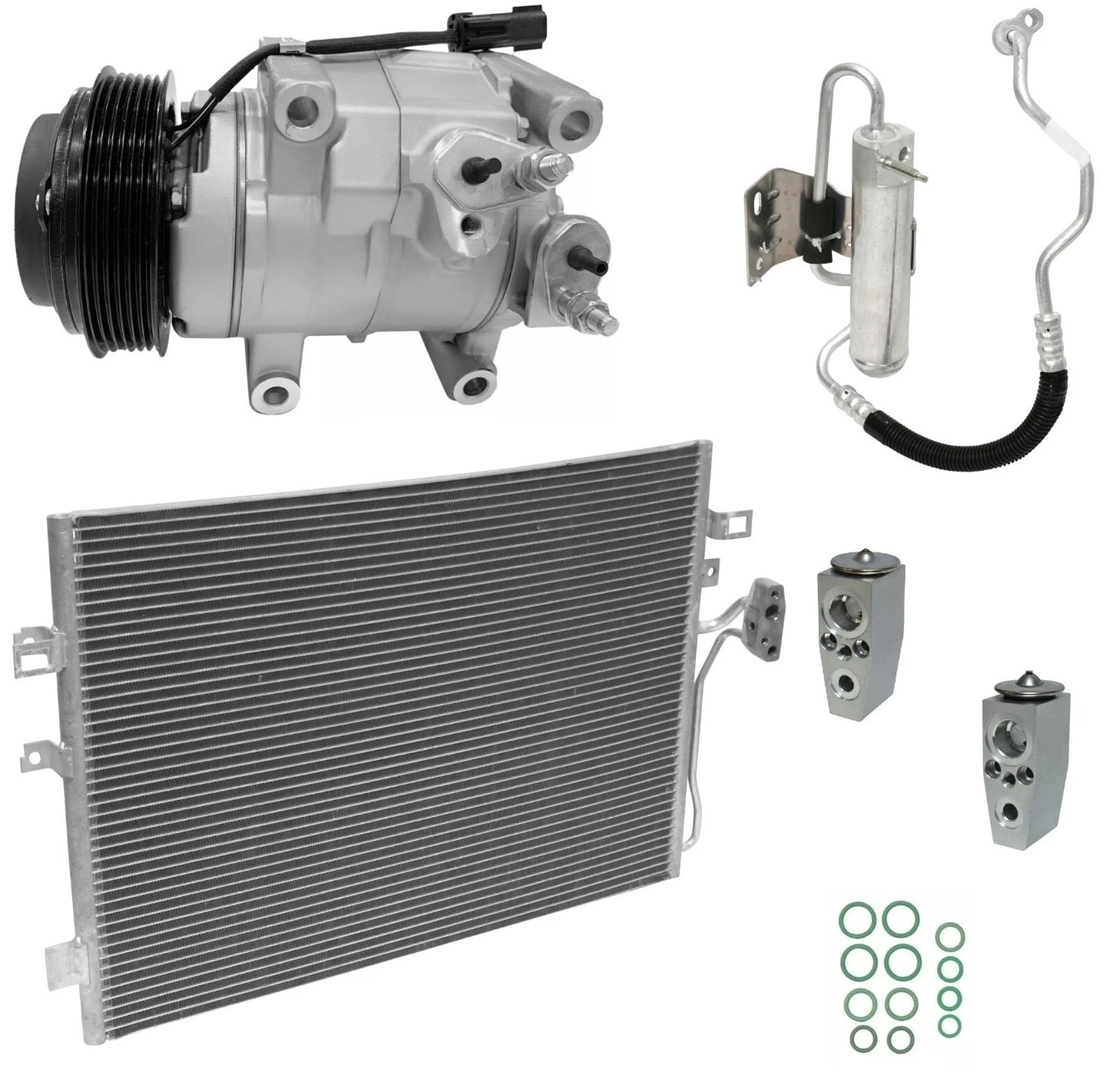 AC Compressor Kit With Condenser for Dodge Journey 3.6L (2018–2018)